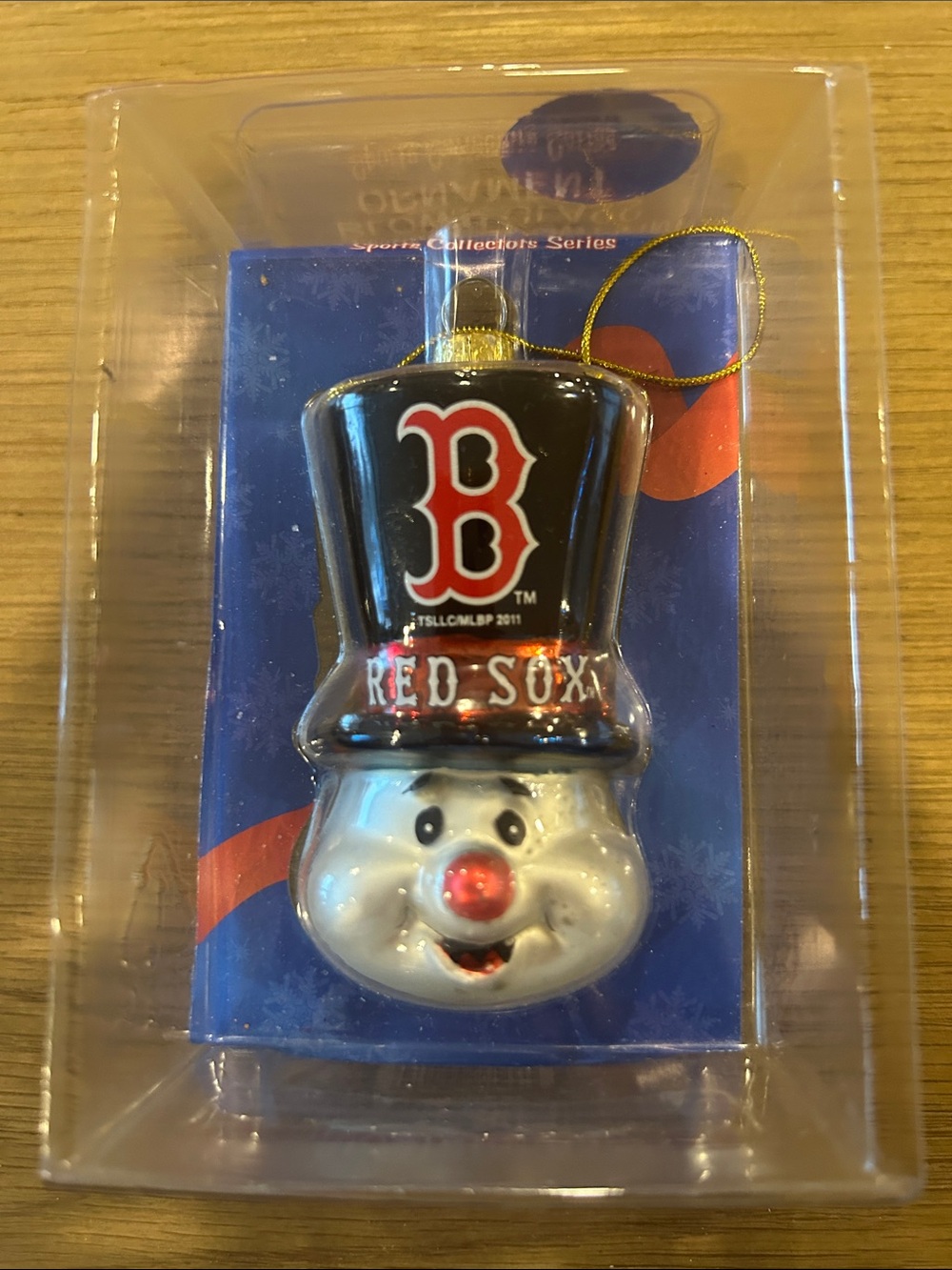 Boston Red Sox Snowman Ornament